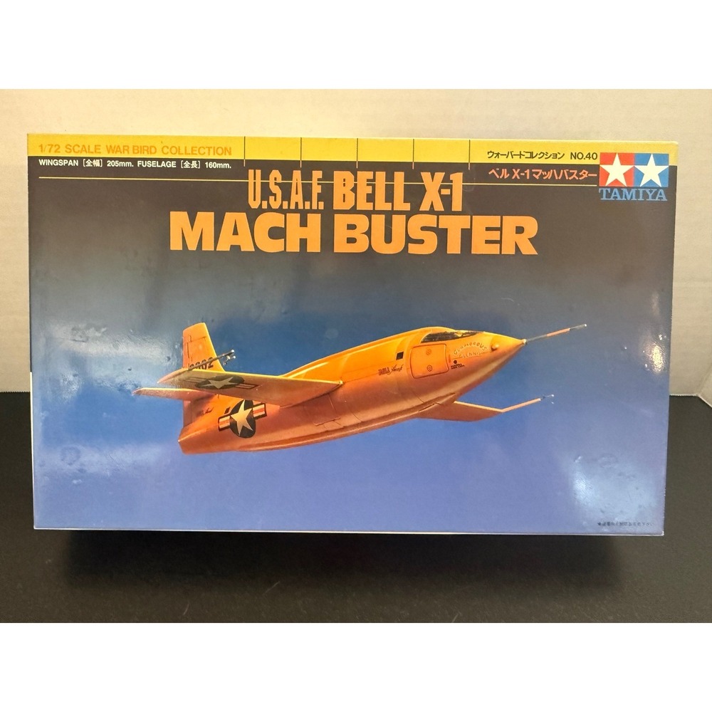 Tamiya U.S.A.F. Bell X-1 Mach Buster 1/72 Model Kit War Bird Collection SEALED